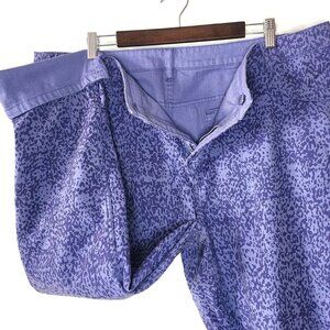 Isaac Mizrahi Live! Reversible Periwinkle Ankle Jeans - Plus Size 22W